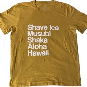 Mustard Yellow Hawaii Graphic Tee